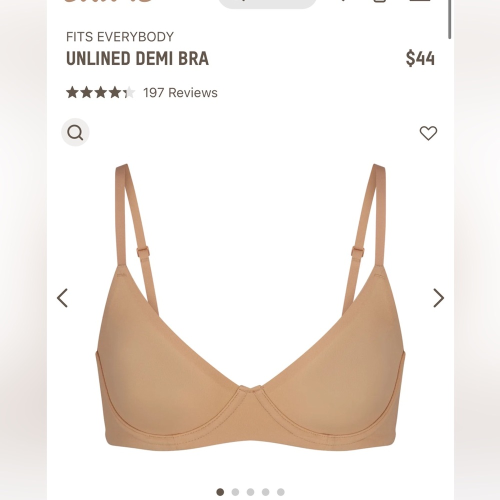 Skims unlined Demi fits everyone 36dd